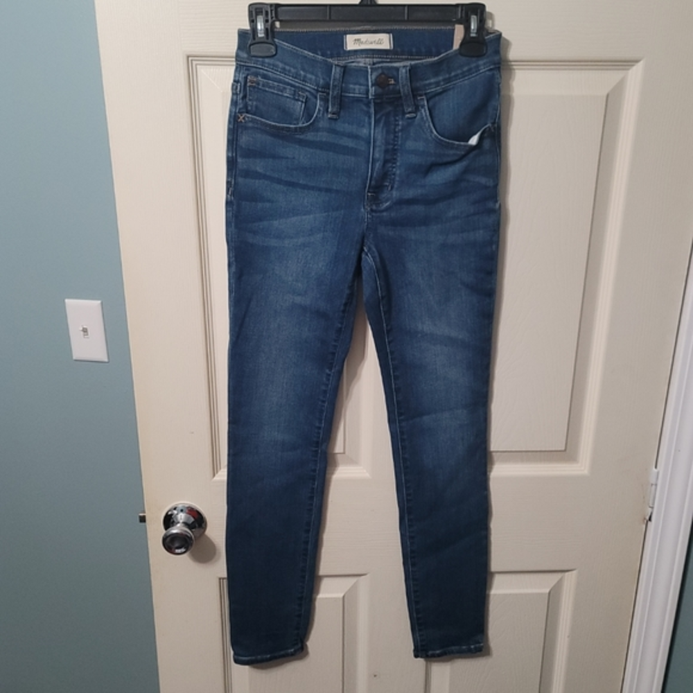 Madewell Jeans 9" Mid-Rise Skinny Jeans Womens Size 24 Style #M3003 Medium Wash
